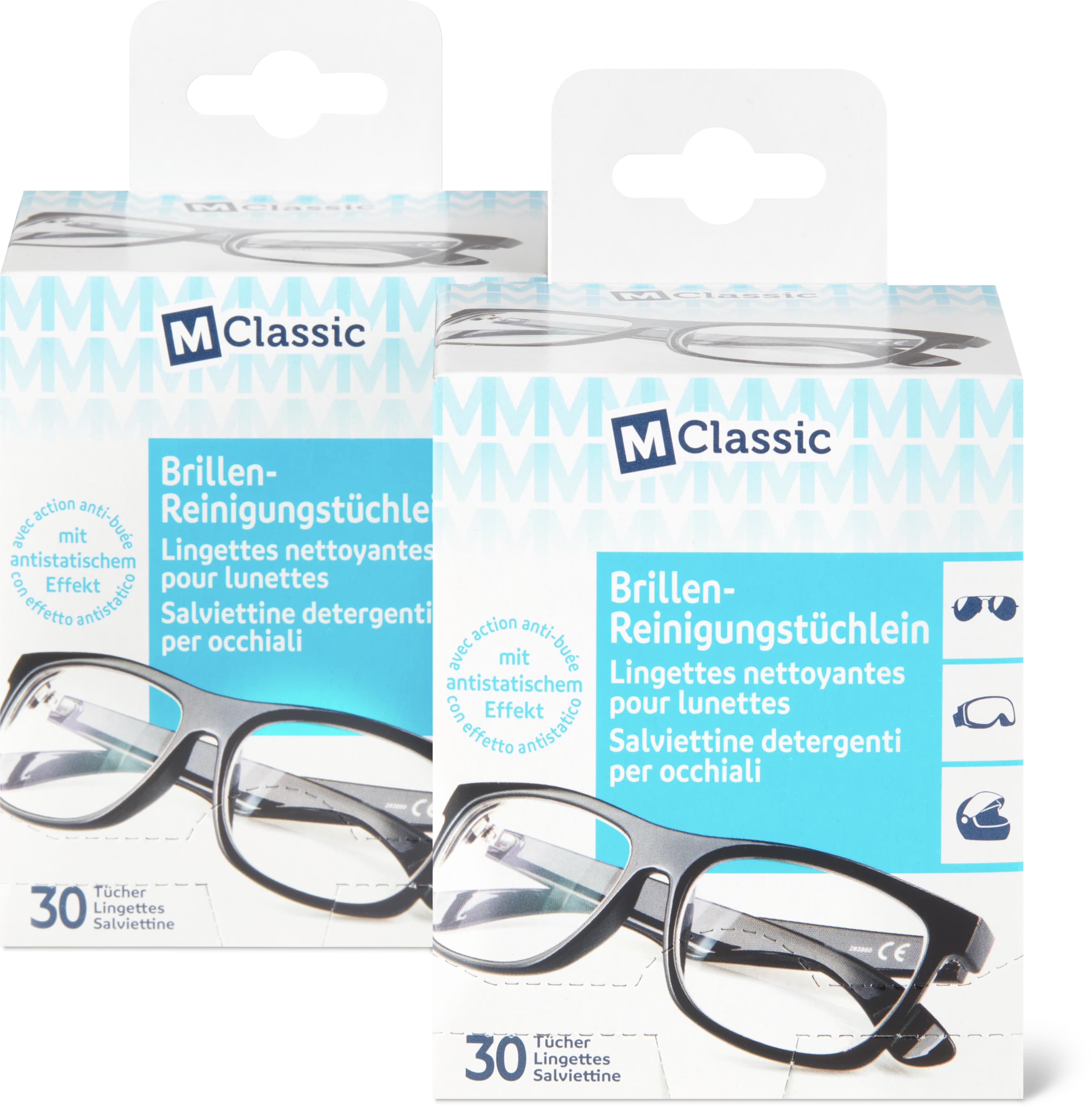Lingettes nettoyantes pour lunettes